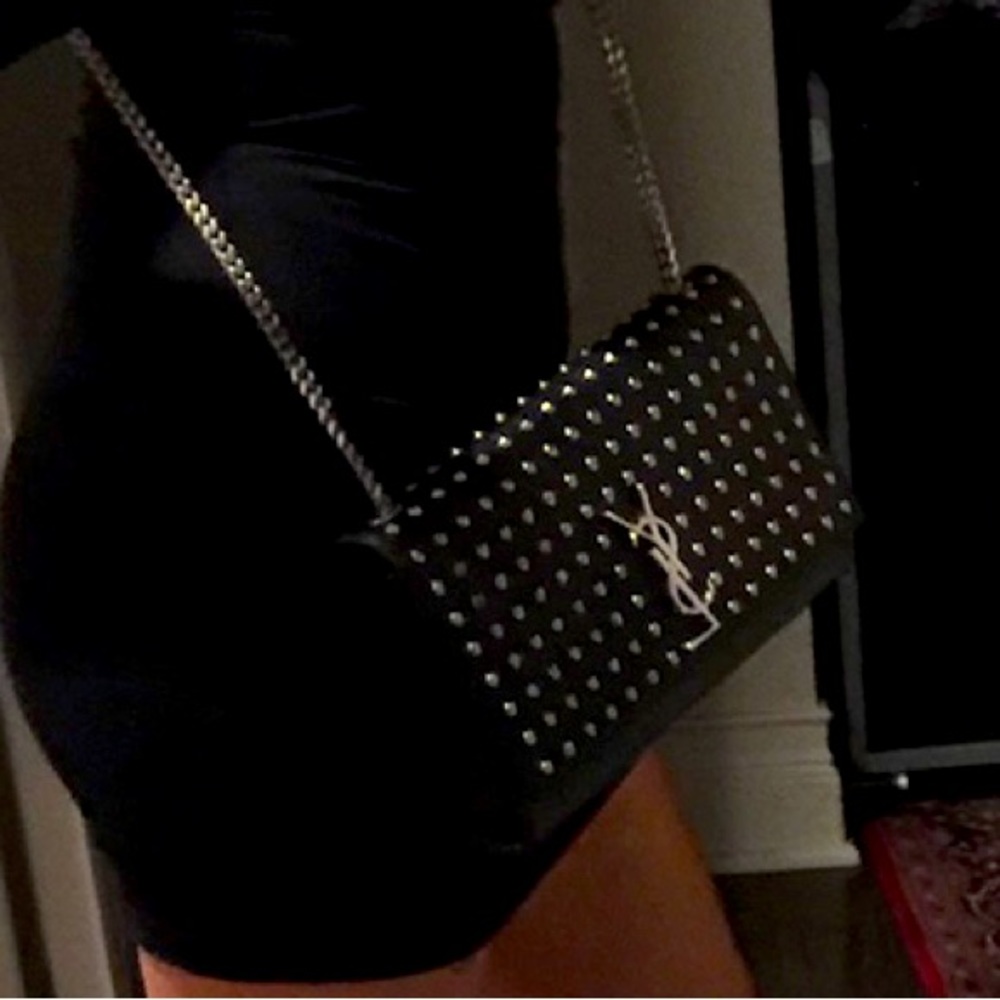 Authentic YSL studded handbag. Good condition.